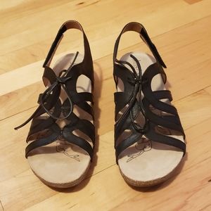 New Josef Seibel black sandals